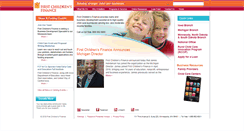 Desktop Screenshot of firstchildrensfinance.org